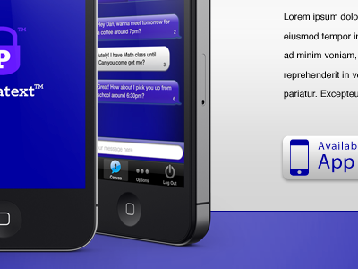 App Website Teaser app application iphone mobile site text website
