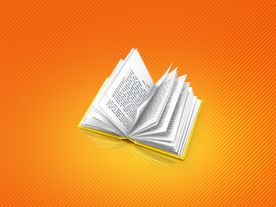 Book book icon teaser yellow