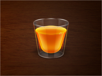 Shot Glass glass illustration photoshop shot wood