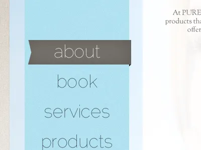 spa treatment anyone? navigation selected state