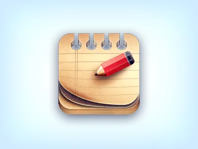 Memo icon memo note paper pencil
