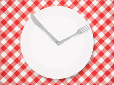 Going back four seconds. clock fork knife now im hungry plate playoff pun rebound tablecloth