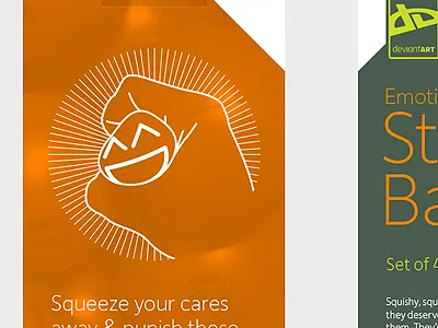 Squeeze ball package stress