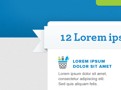 Web app homepage archer blue icon proxima nova ribbon
