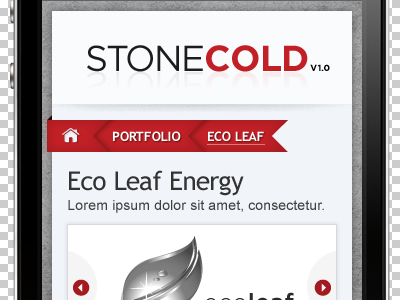 StoneCold Header dnn iphone mobile skin