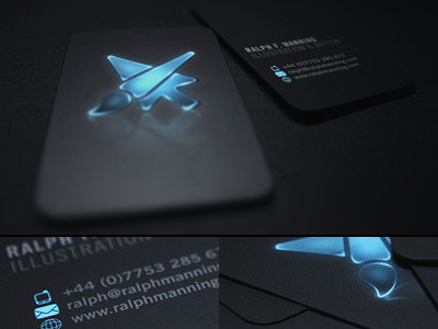 Business Cards branding business card dark identity logo print spot uv