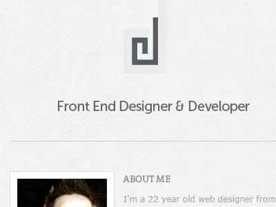 Header/Logo design personal redesign ui web