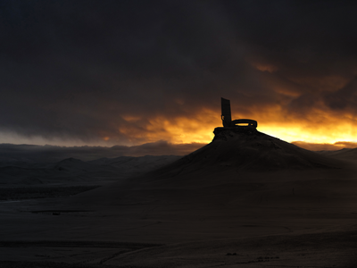 Ziason Matte Painting clouds drama matte mountain orange painting sky storm