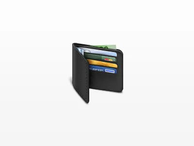 Wallet cards icon wallet