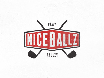 NiceBallz Logo ballz ballzy golf logo play