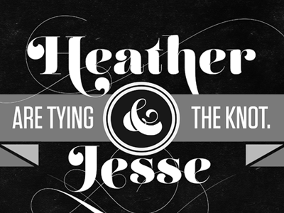 H & J 2 layout sketch typography wedding