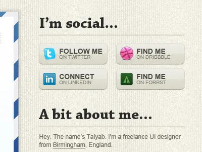 I'm social... dribbble forrst linkedin social social media twitter