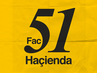 Hacienda hacienda poster typography