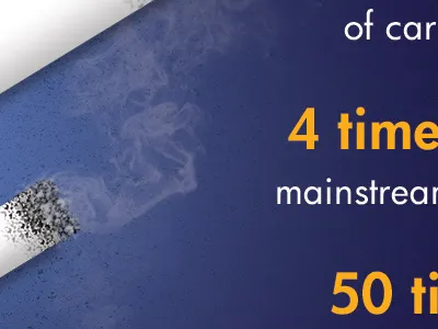 Another shot of the same piece of work blue cigarette futura orange smoke