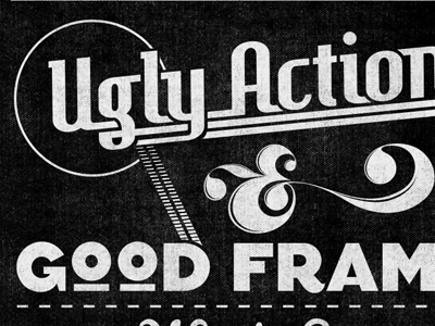 The good, bad, & ugly 80s ampersand branding custom type icon logo match kerosene match and kerosene refused typography ugly action