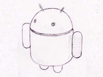 Android Sketch android character illustration pencil sketch