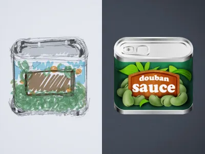 Douban Sauce app icon illustration