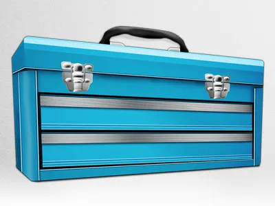 Building A Toolbox Icon (Process) Part 2 blue icon metal process teal toolbox