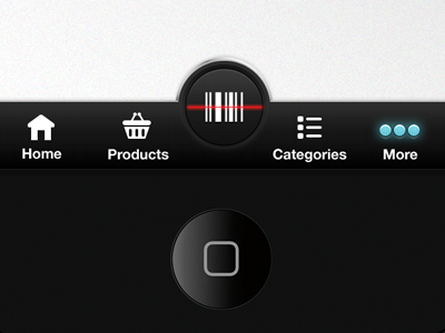 Custom Tab bar bar button custom icon ipad iphone navigation tab ui user