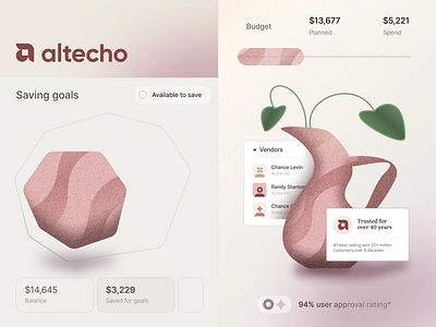 altecho - design concept 3d brand branding design digital finance graphic design illustration inspiration logo product ui uidesign