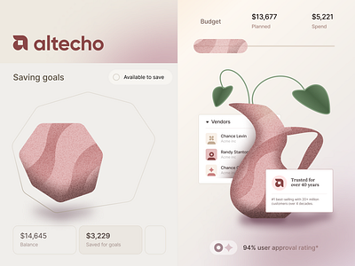 altecho - design concept 3d brand branding design digital finance graphic design illustration inspiration logo product ui uidesign