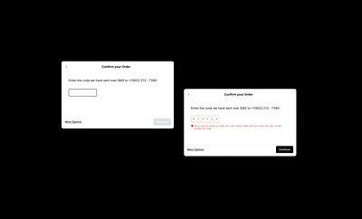 Pop-Up Card Design - confirm your order android b2b buttons confirm interaction ios mobile order otp pop up card product design saas text ui u ux visual design web