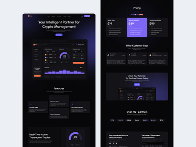 Xtrade - website for innovative cryptocurrency trading platform crypto dashboard money app platform trade trading web design