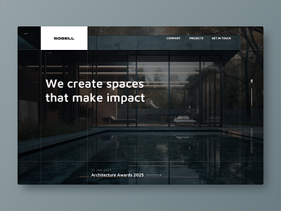 Architecture studio landing page animation architecture building hero interactive design landing page minimal minimalistic motion ui design ux design website