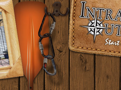 Intra Out Start brown design elements header hook leather oar orange outdoor tan wood