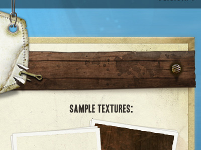 Fishing Site Mood Board blue grunge paper rip wood