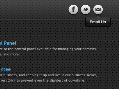 Theme for themeforest coming soon. dark icons texture tool tip
