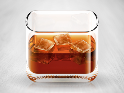 Whiskey iPhone Icon cocktail icon ios iphone rendering whiskey