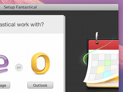 Setup app calendar fantastical mac osx setup