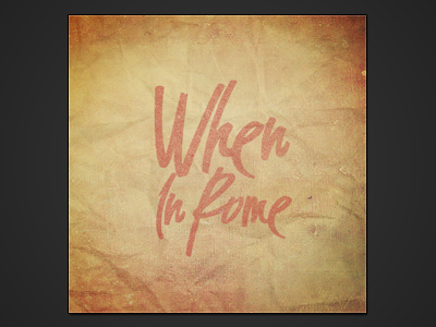 When In Rome album artwork band