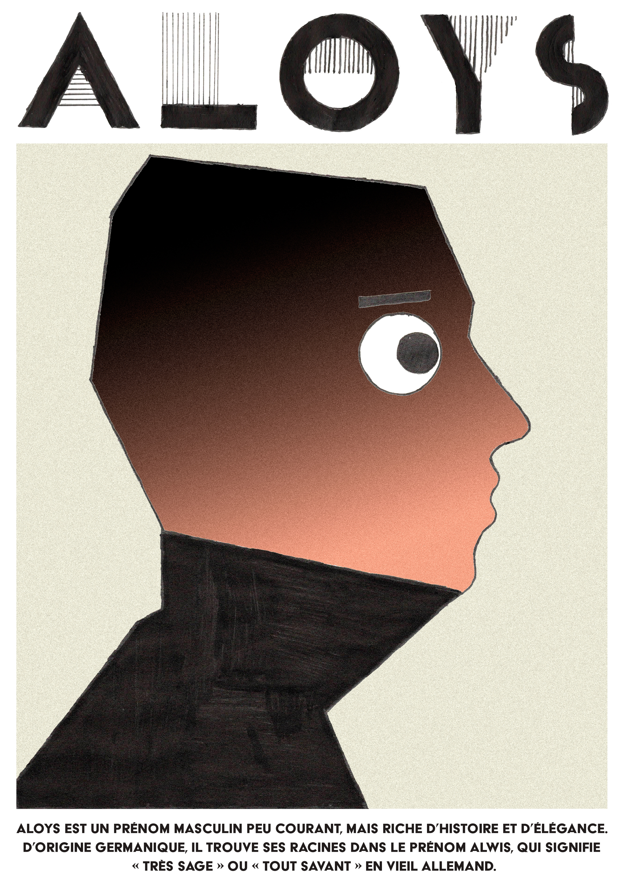 ALOYS Poster (Cassandre Style) graphic design