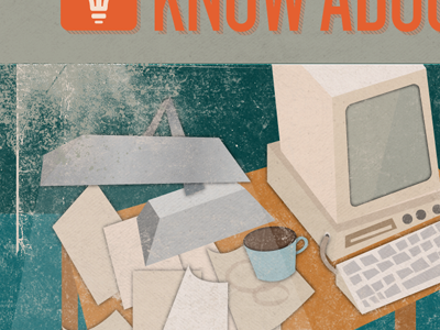 Messy Desk design illustration metalab sarah mick website