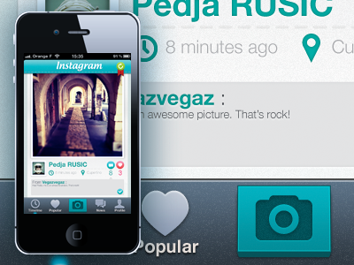 Instagram redesign, again. instagram iphone ui