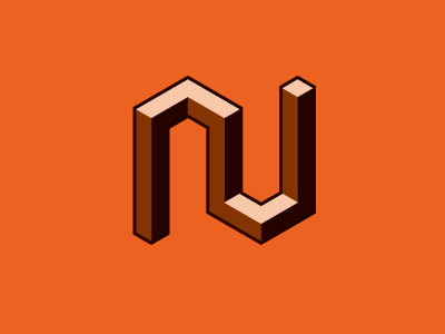 block N bevel for fun logo n orange personal