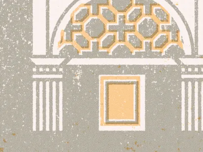 Arch illustration texture