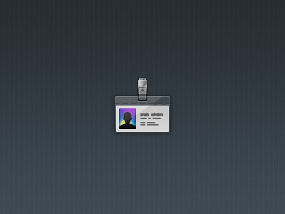ID Badge badge card dark icon id