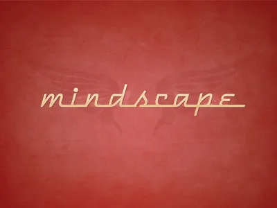 Retro brand gold logo red retro