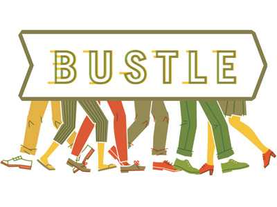 More Legs! More Bustle! identity illustration logo