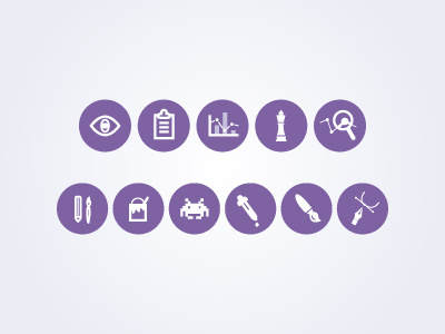 Pictos icons purple