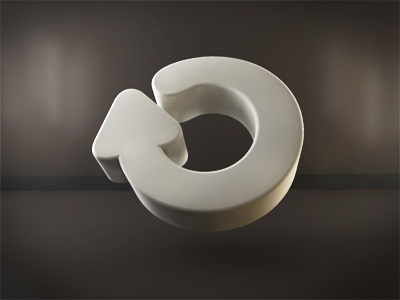 O 3d c4d o typography