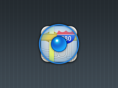 Location Icon V2 blue icon iphone location retina