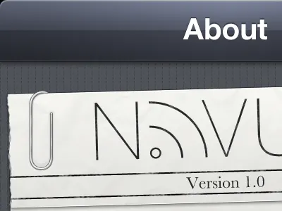 About about app ios iphone newspaper paperclip ui