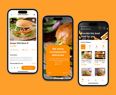 Food Delivery App! adobexd app branding delivery design figma figma design figma mobile app food food delivery interaction interface ios mobile app mobileappdesign ui ui design uiux ux web