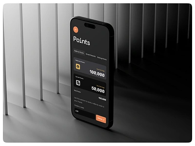 Crypto Mobile App - Points app branding crypto design earned graphic design mobile mobile application ui ux wallet web3