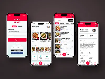 Gluten-free Lifestyle App graphic design mobile app product design ui ux web design