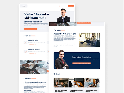 Landing page for accountant accountant graphic design landing page ui ux design web design